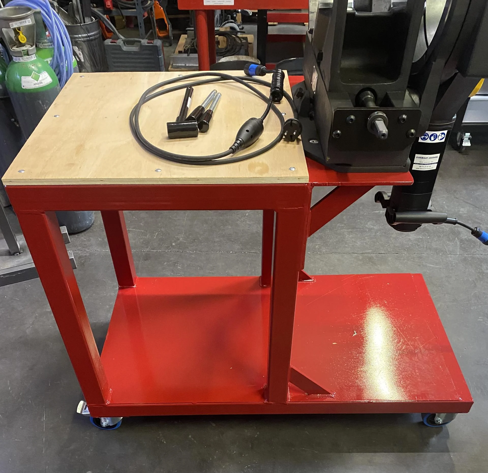 Chariot tablette bois 595 x 600 mm orbital